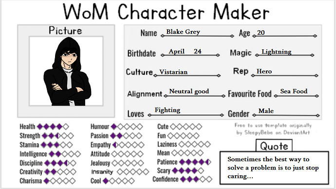 Blake card