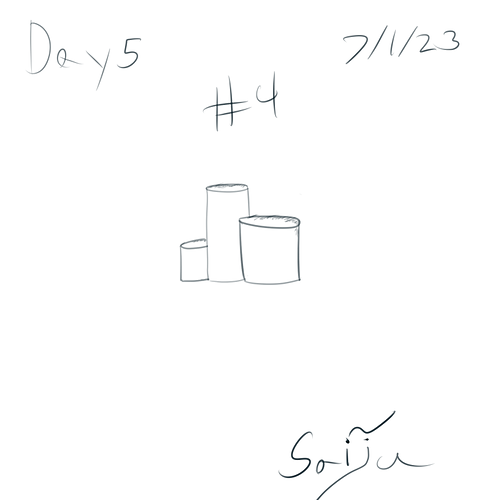 Saiju 30 Day Art Journey - Day 5 - Cylinders! #4