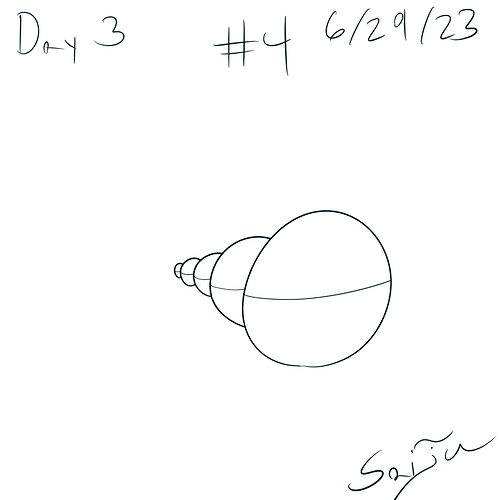 Saiju 30 Day Art Journey - Day 3 - Perspective With Overlaping Circles #4