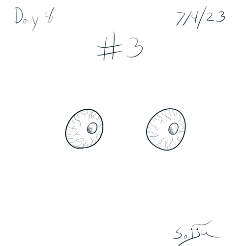 Saiju 30 Day Art Journey - Day 8 - 2 Eyes #3