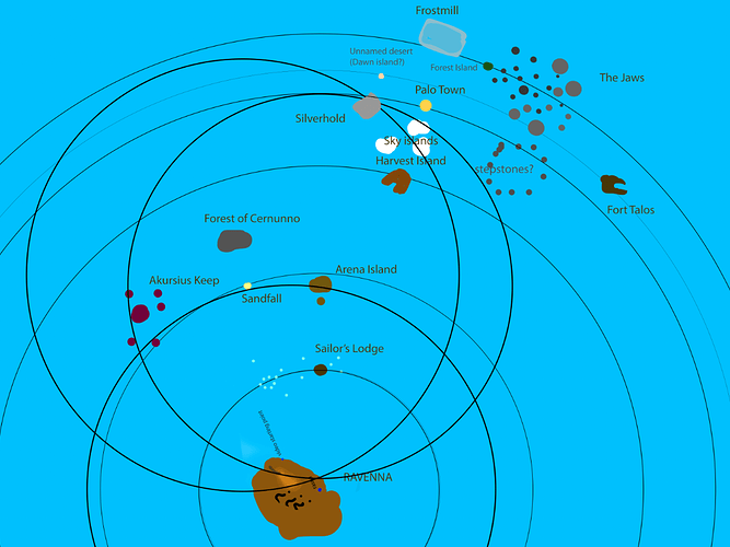 I made a map of AO (pretty much complete) - Exploring - Arcane Odyssey