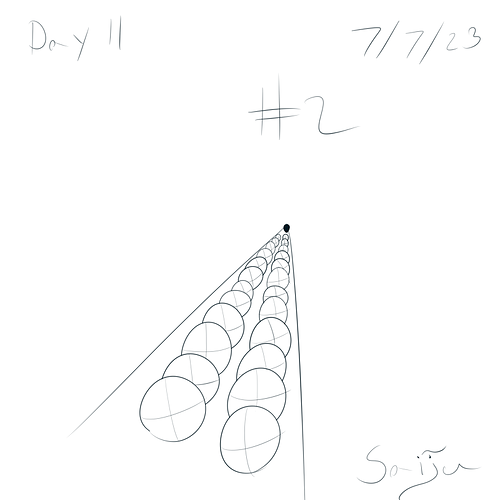 Saiju 30 Day Art Journey - Day 11 - 2 Side-by-Side Spheres #2