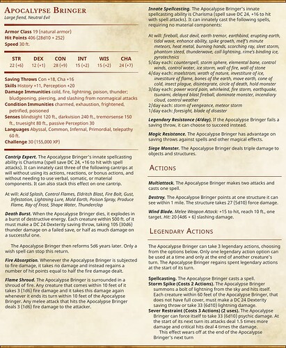 apocalypse bringer