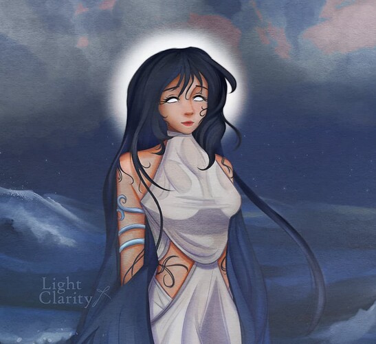 Ocean's Elegance- Lilly Lotus The Deity - Your OC as a god. AO.LC (Complete) - CloseUP)