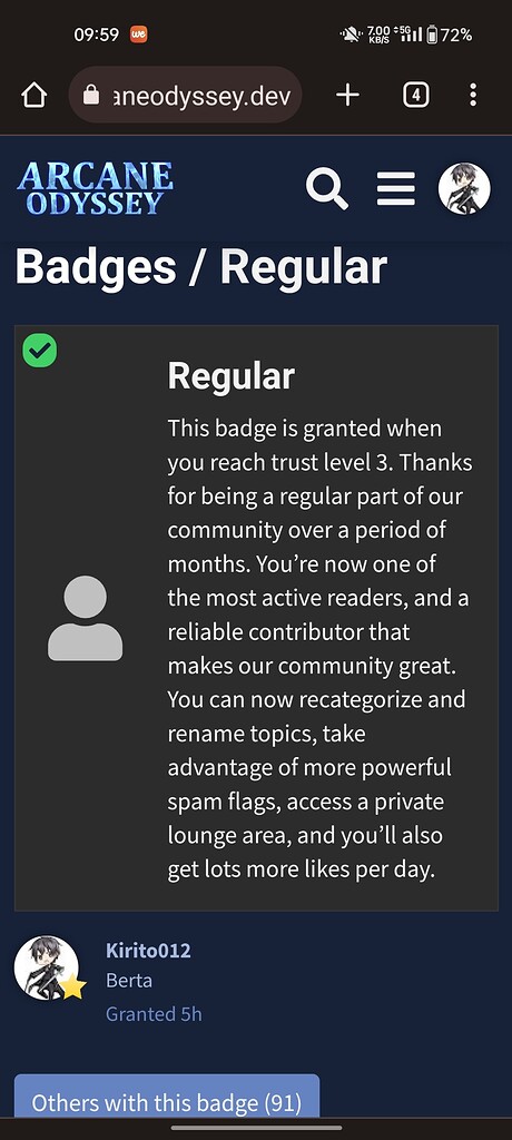 I got regular yooo - Off Topic - Arcane Odyssey