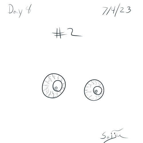 Saiju 30 Day Art Journey - Day 8 - 2 Eyes #2