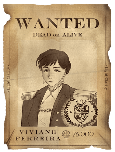 Viviane Ferreira wanted poster.Art hub collab.Forums.AO.LC