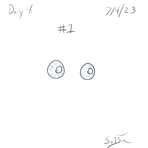 Saiju 30 Day Art Journey - Day 8 - 2 Eyes #1