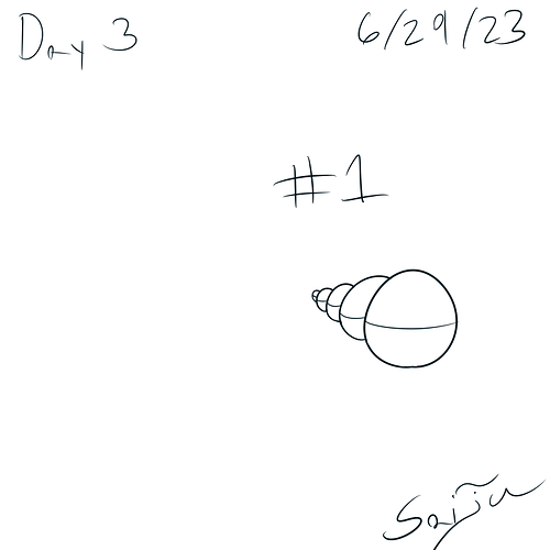 Saiju 30 Day Art Journey - Day 3 - Perspective With Overlaping Circles #1