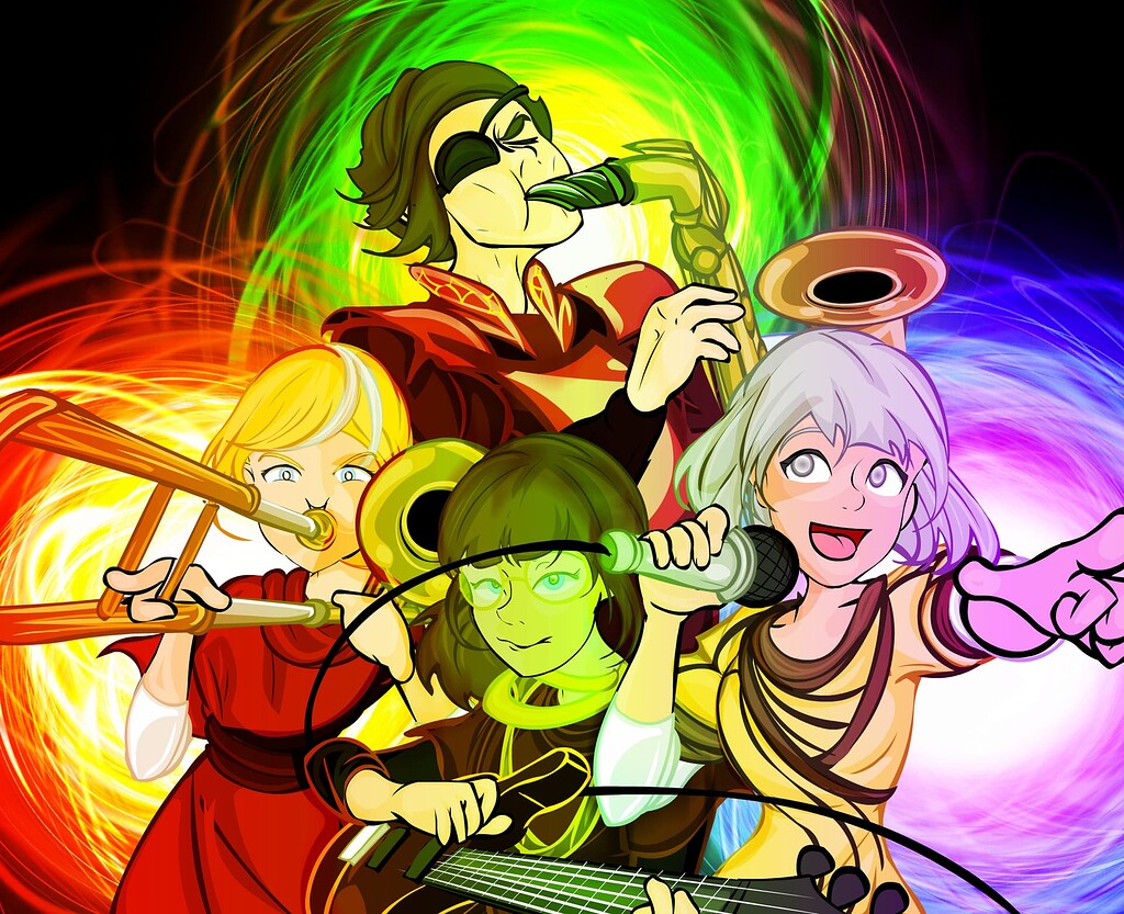 Webcomic Band Hearts were Ringing - Art - Arcane Odyssey