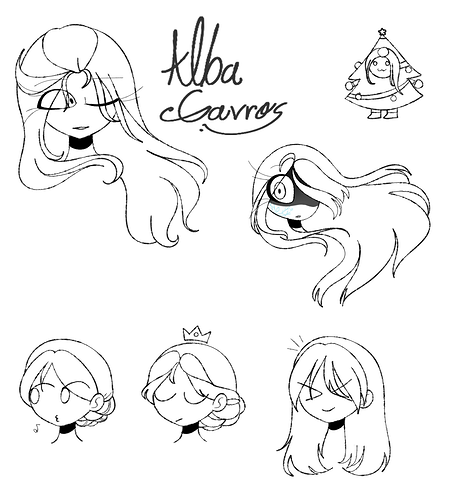 Alba doodles