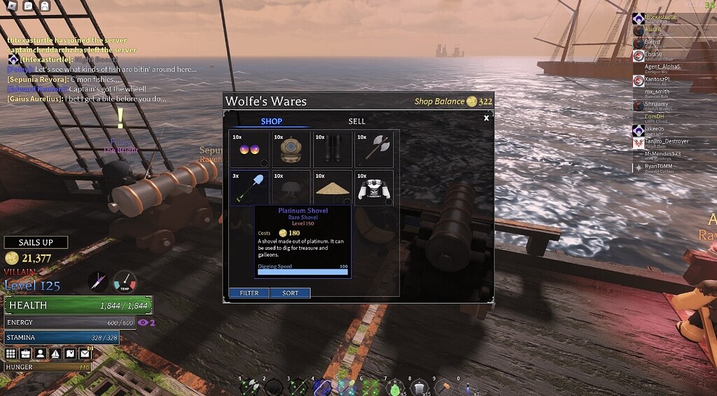 Platinum shovel Game Discussion Arcane Odyssey