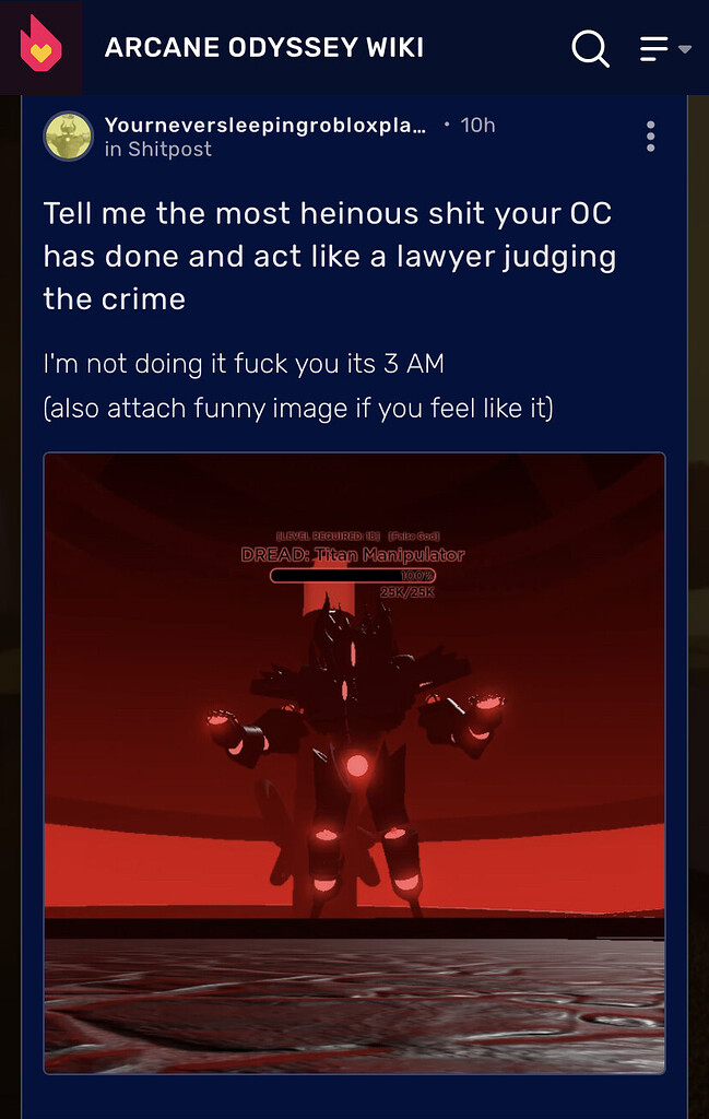 Uhhhh, just let the image explain itself - Off Topic - Arcane Odyssey