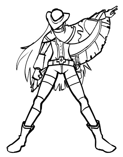 Zora Salazar Lineart