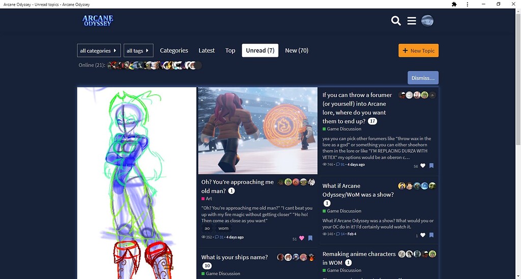 Liking the new format - Off Topic - Arcane Odyssey