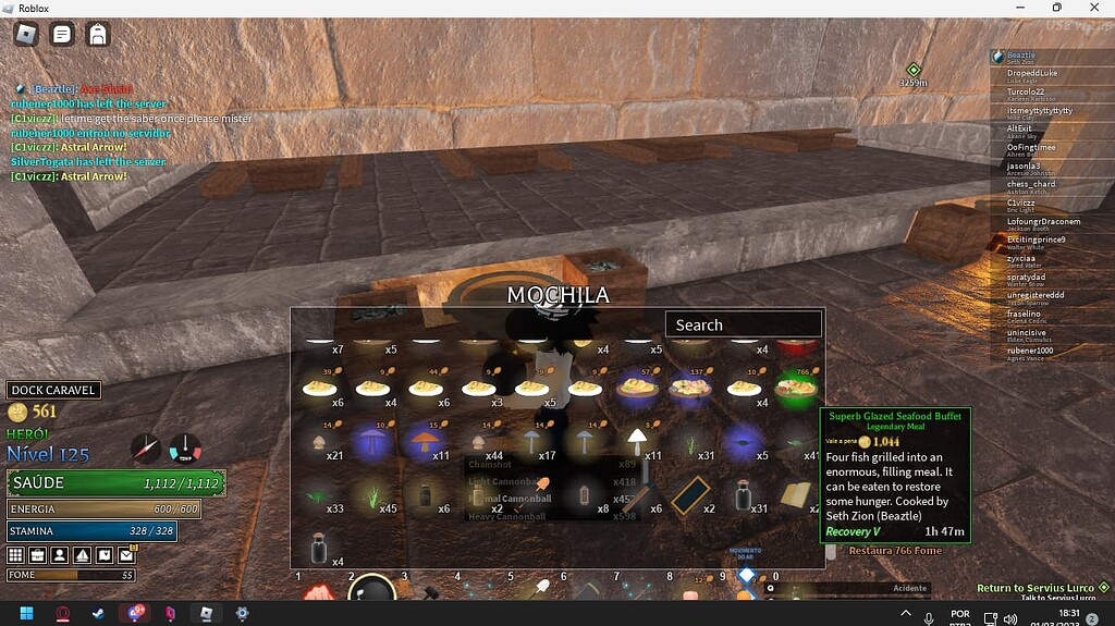 Superb Cooking Skill Off Topic Arcane Odyssey