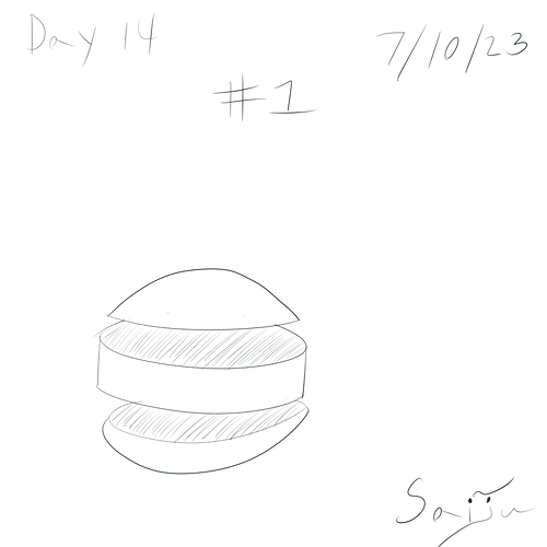 Saiju 30 Day Art Journey - Day 14 - Cut Spheres #1