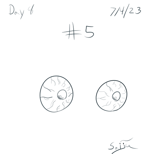 Saiju 30 Day Art Journey - Day 8 - 2 Eyes #5