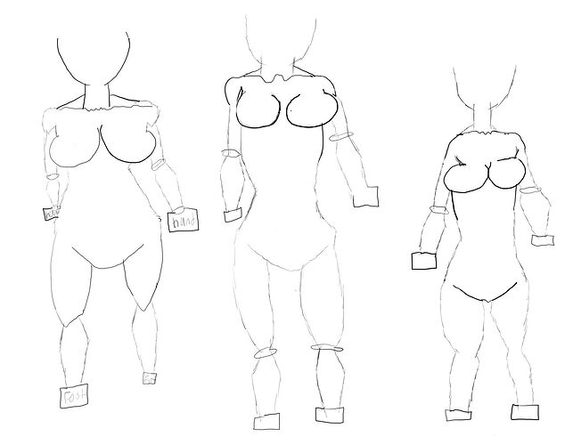 EVEN MORE FEMALE BODY PROPORTIONS