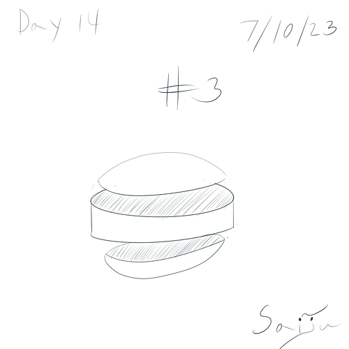 Saiju 30 Day Art Journey - Day 14 - Cut Spheres #3