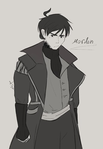 Edge lord morden.Outfit by knife.AO