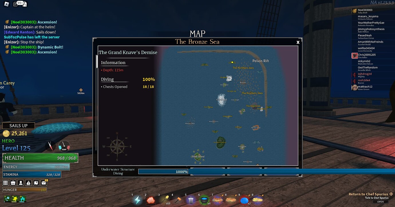 1000 Underwater Structure Diving Game Discussion Arcane Odyssey