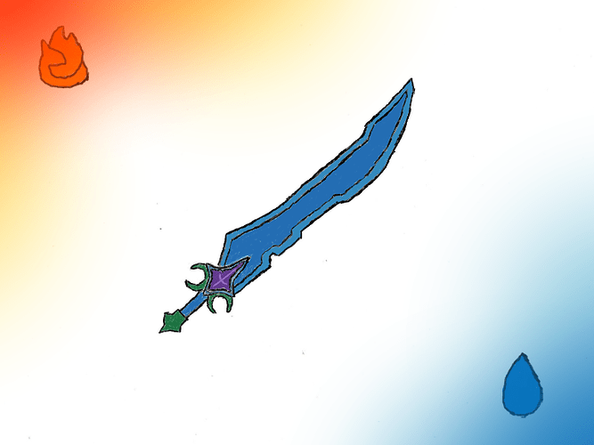 sword redesign but colored and shaded