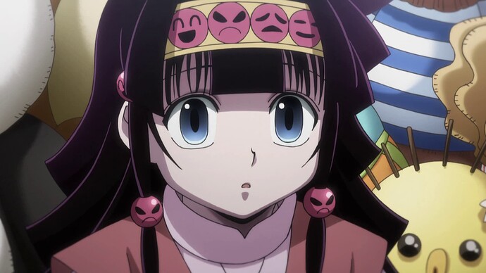 Alluka from the hit anime series Hunter x Hunter