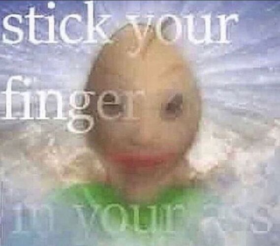 stick your finger