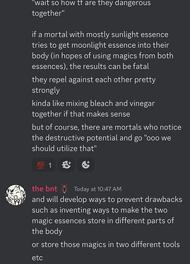 trying to explain how mixing sunlight essence + moonlight essence is dangerous