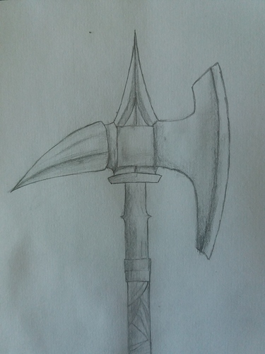 Battleaxe concept - Art - Arcane Odyssey