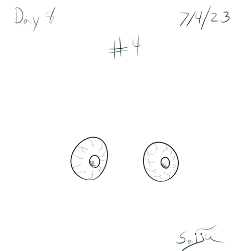 Saiju 30 Day Art Journey - Day 8 - 2 Eyes #4