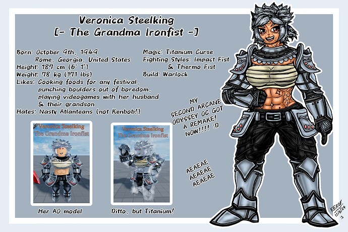 Veronica Steelking - Character Sheet