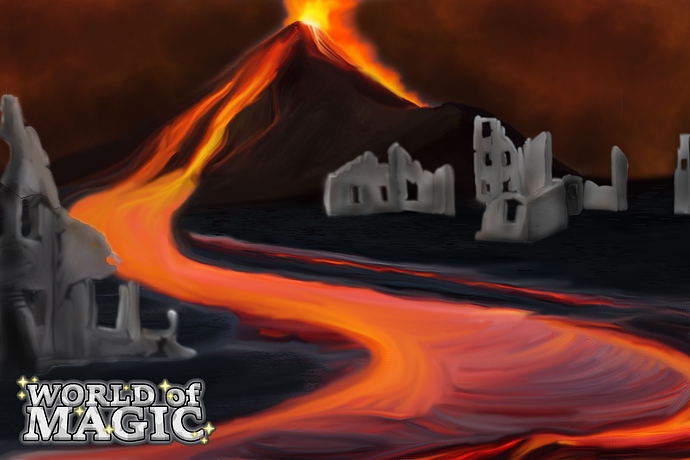 Volcano painting2