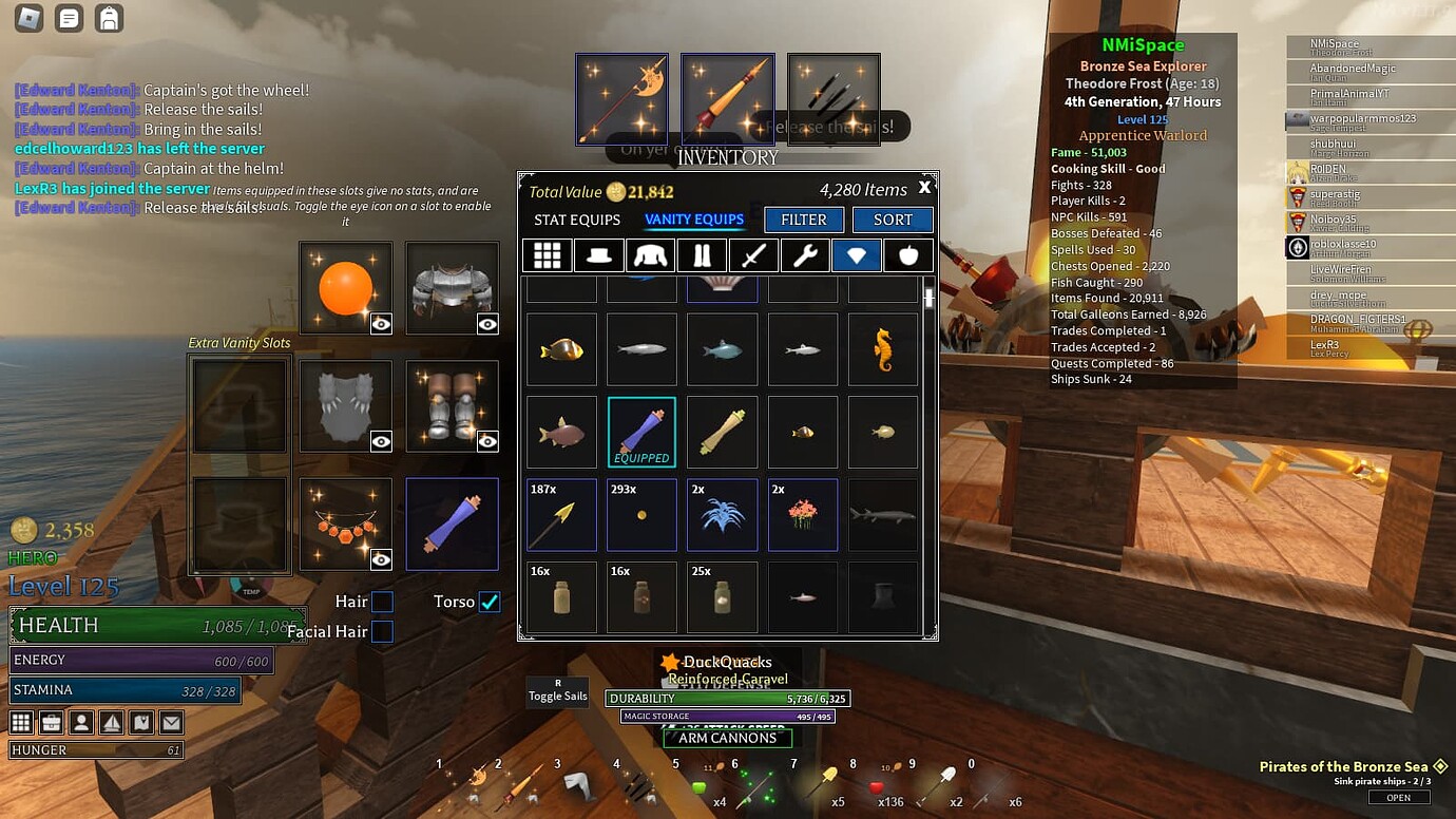 735th Bronze Sea Explorer Exploring Arcane Odyssey