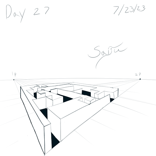 Saiju 30 Day Art Journey - Day 27 - A Maze.