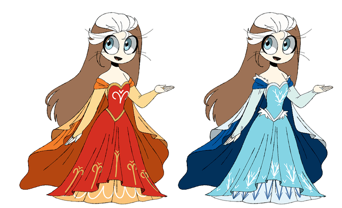 Two outfits for Alba
