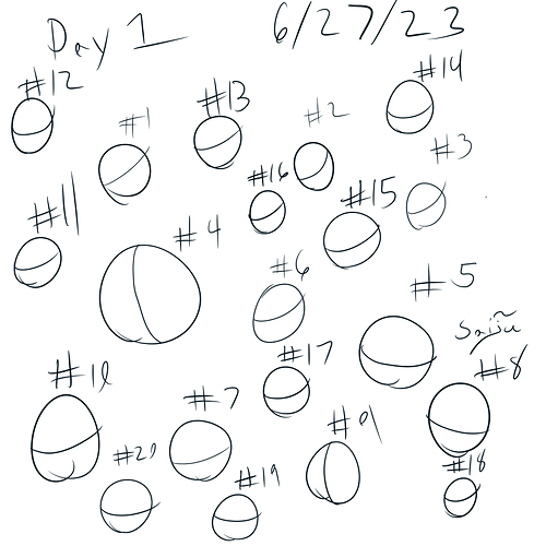 Saiju 30 Day Art Journey - Day 1 - Circles #1