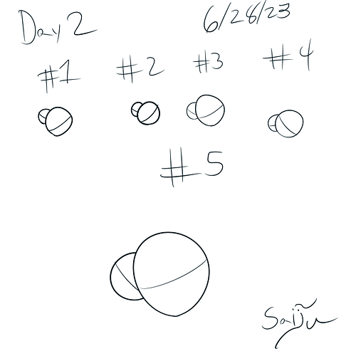 Saiju 30 Day Art Journey - Day 2 - 2 Overlaping Circles #3