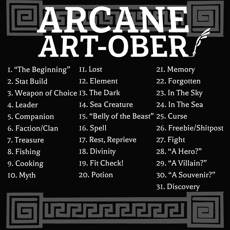 Arcane Art-ober 2024 - Off Topic - Arcane Odyssey