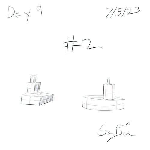 Saiju 30 Day Art Journey - Day 9 - 2 Stacks #2