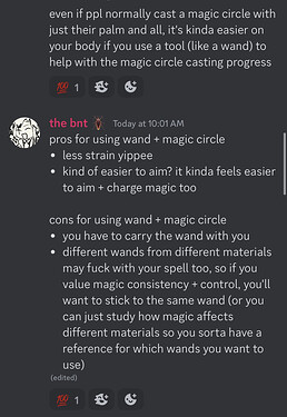tbh I'm infodumping all that bc i remember cairn uses a combination of wand + circle