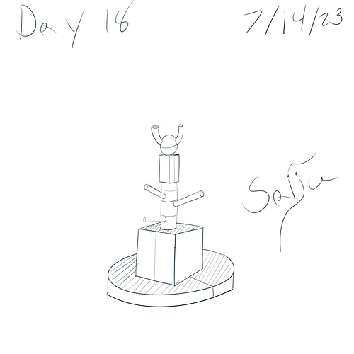 Saiju 30 Day Art Journey - Day 18 - A Totem