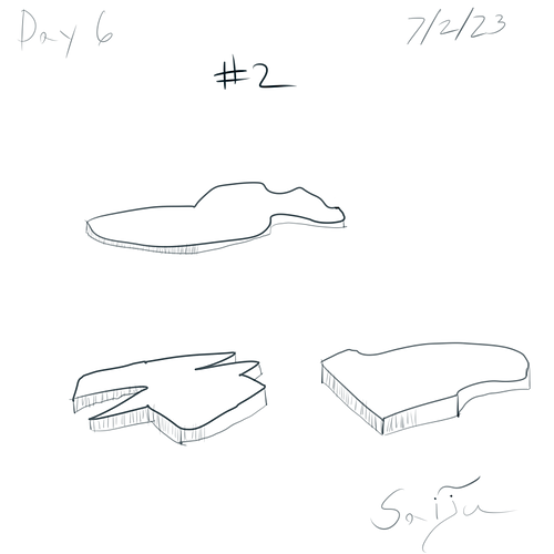 Saiju 30 Day Art Journey - Day 6 - Random complex shapes #2