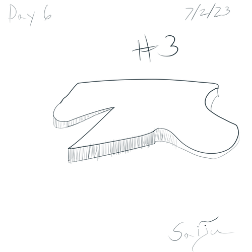 Saiju 30 Day Art Journey - Day 6 - Random complex shapes #3