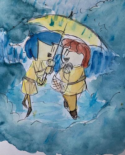 Leif and John rain