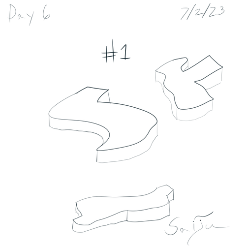 Saiju 30 Day Art Journey - Day 6 - Random complex shapes #1