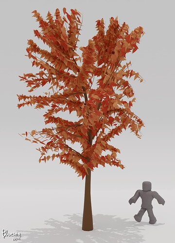 simple tree and person