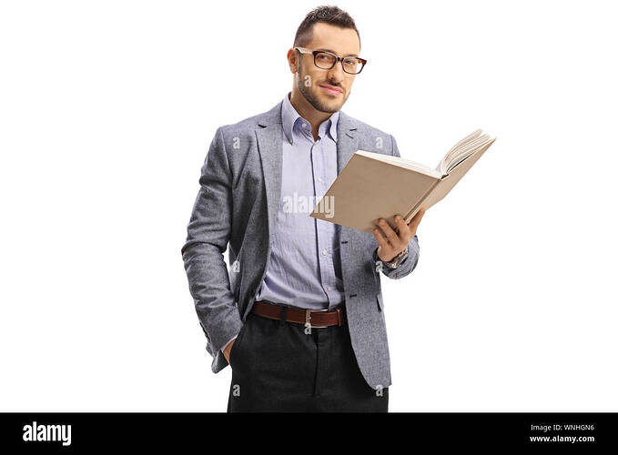 young-elegant-man-standing-and-holding-an-open-book-isolated-on-white-background-WNHGN6