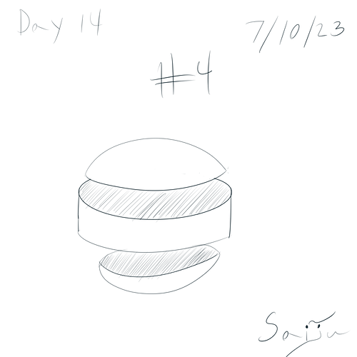 Saiju 30 Day Art Journey - Day 14 - Cut Spheres #4